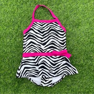 Gymboree one piece swim animal print zebra Baby girl bathing suit beach pool 3T